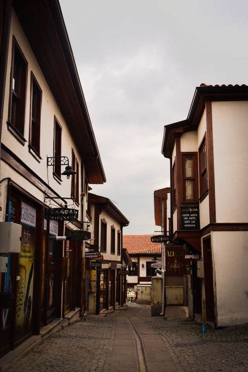 Free Explore charming cobblestone streets with traditional architecture in Ankara, Türkiye. Stock Photo