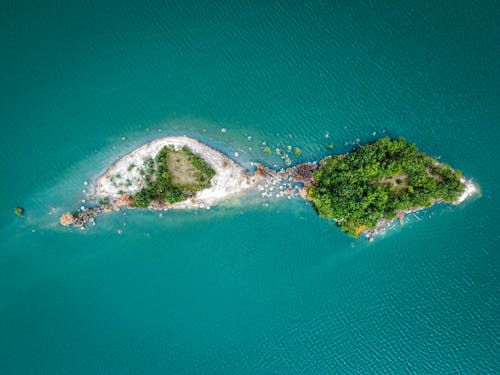 Small Islands on Sea Shore