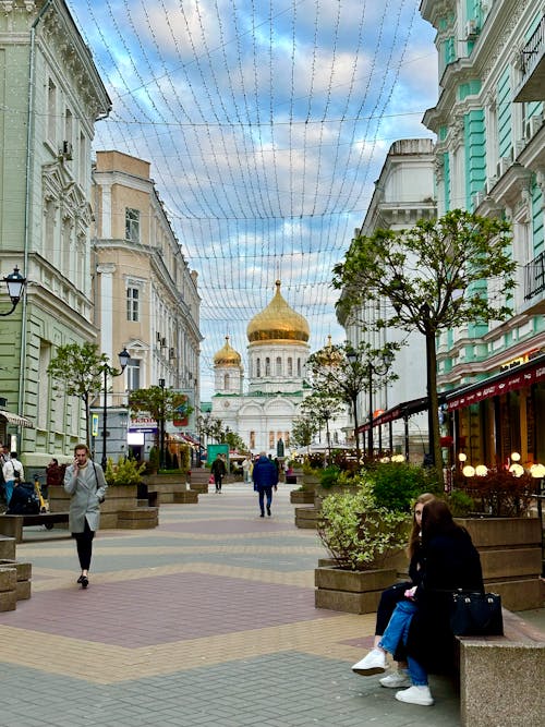 Streets in the Downtown of Rostov-on-Don, Russia