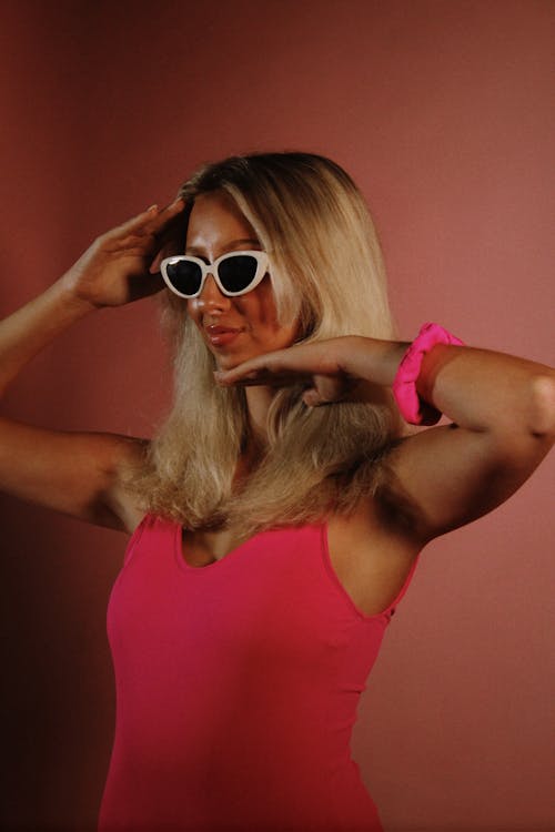 Blonde Woman in Sunglasses
