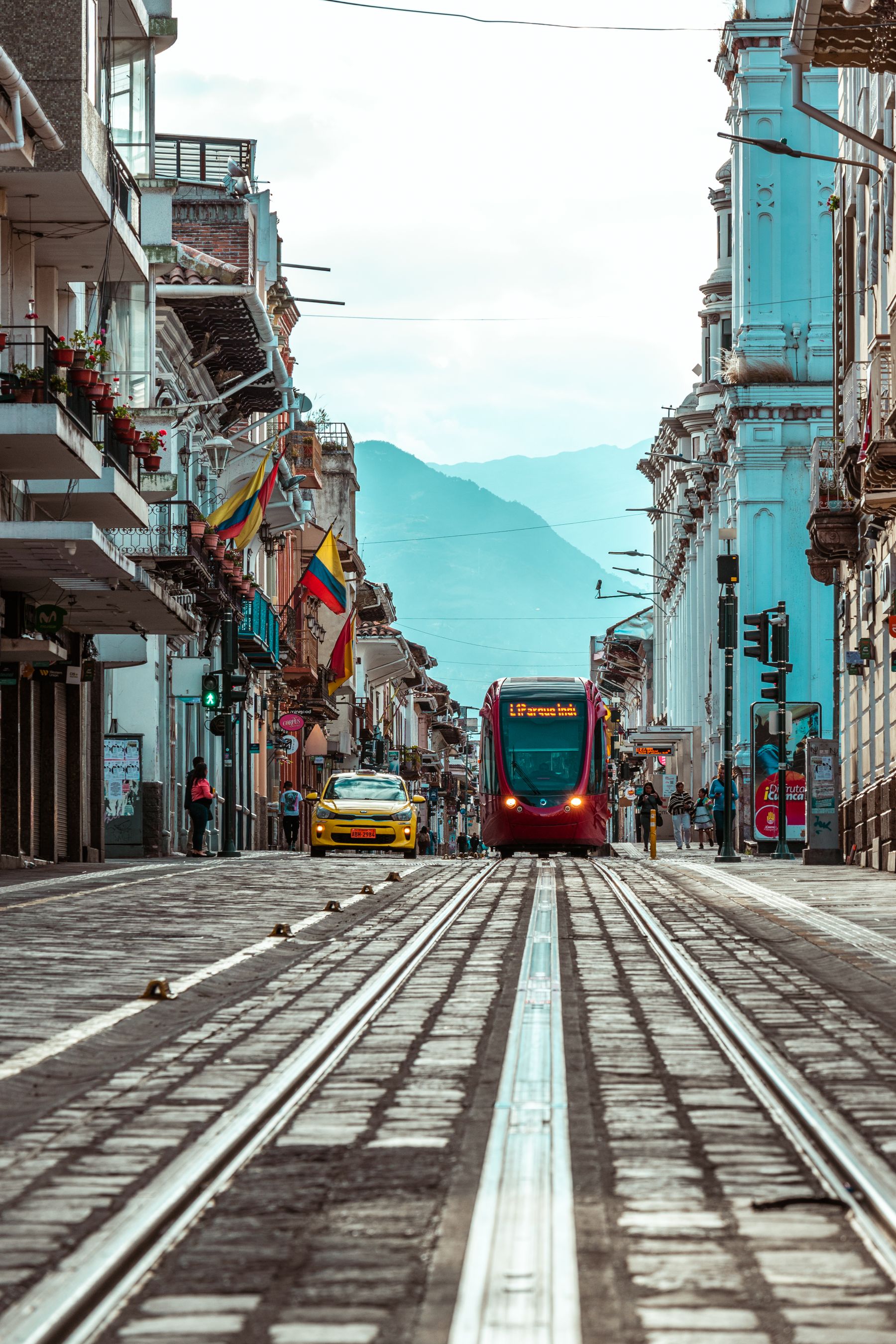 Tranvía de Cuenca en el Centro Histórico