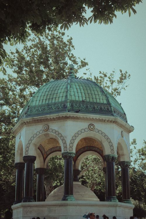 Free Explore the iconic German Fountain in Istanbul, a blend of history and architecture in a tranquil park setting. Stock Photo