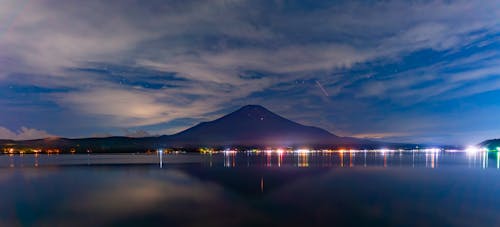 富士, 山, 晚上 的 免費圖庫相片