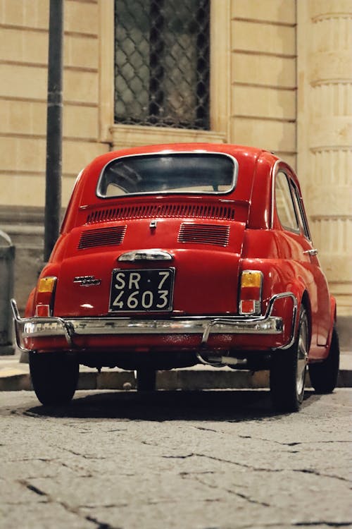 Classic Red Fiat 500