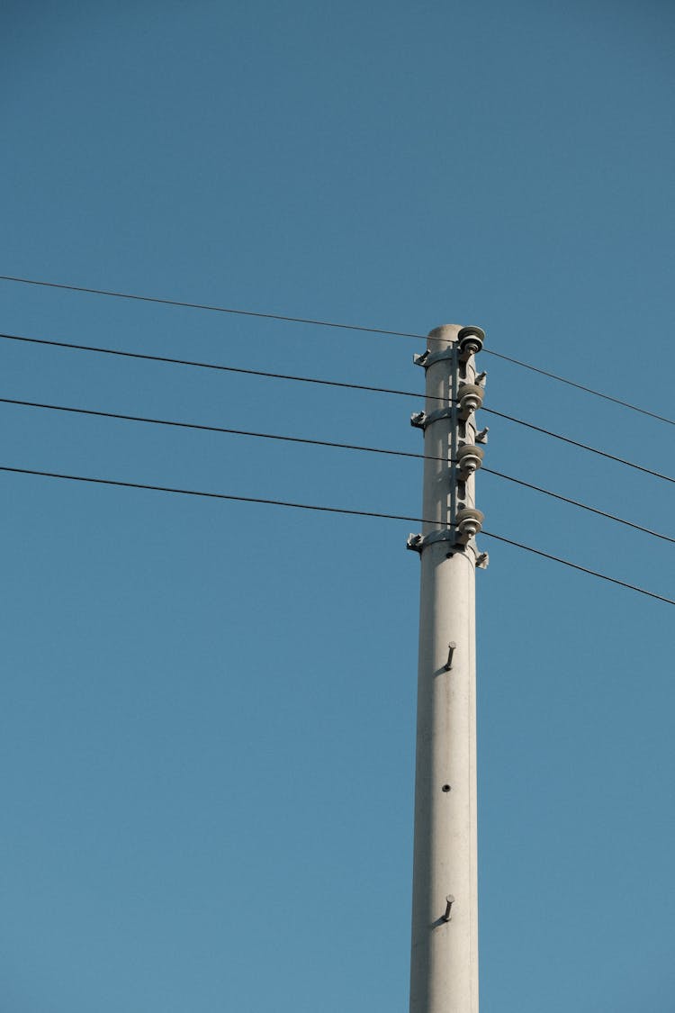 Electricity Post With Cables