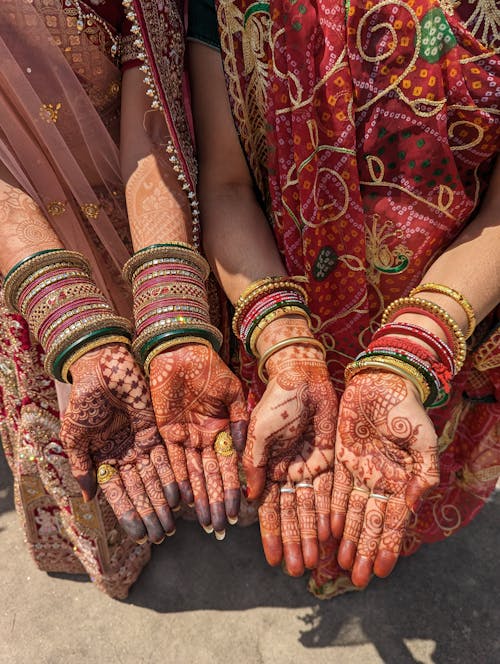 Henna Tattoos on Women Hands