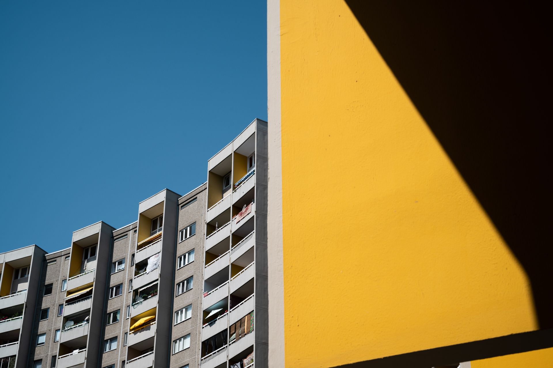 Berlin Germany residential construction site in daylight