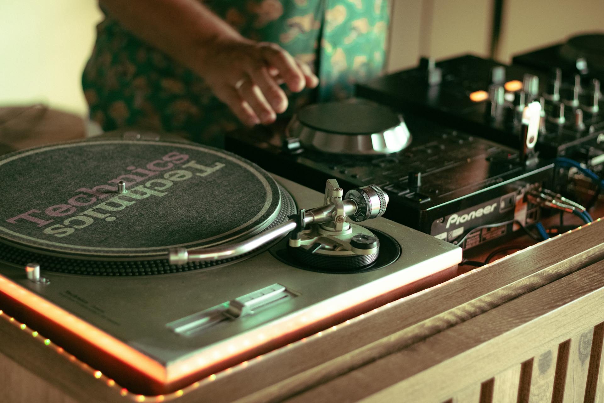 DJ with His Equipment