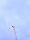 Construction Crane against Blue Sky