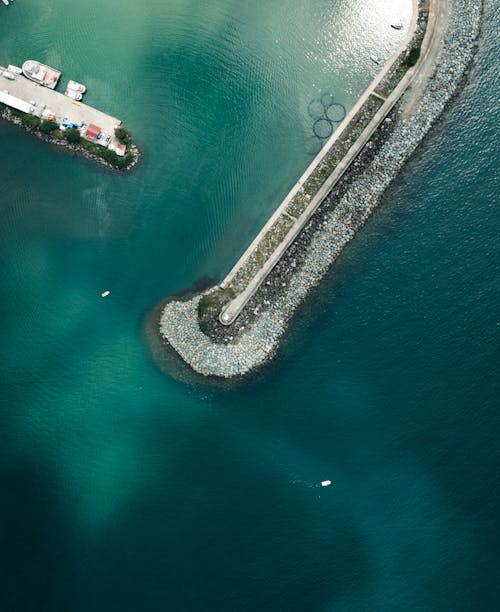 Imagine de stoc gratuită din coastă, fotografie cu drona, fotografiere verticală