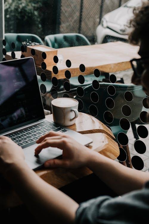 Free Man Working on Laptop Stock Photo