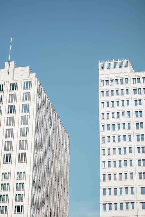 White Skyscrapers in City