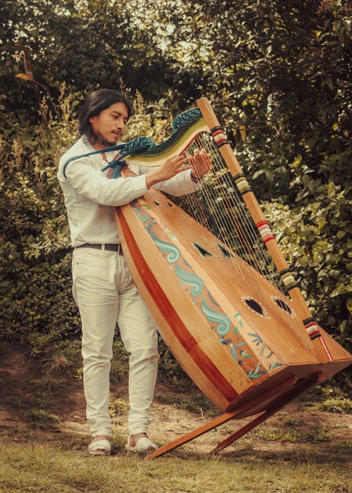 Man Playing Mexican Harp