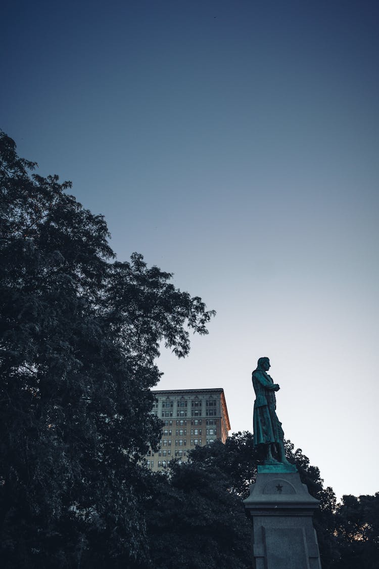 Friedrich Schiller Monument In Lincoln Park, Chicago, USA