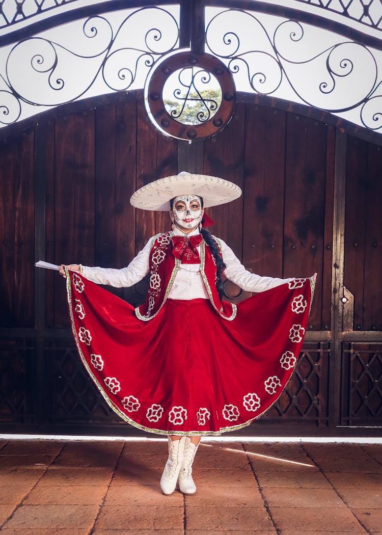 Catrina In Traditional Clothing