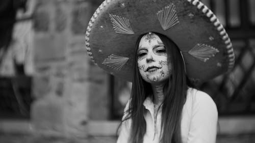 Fotos de stock gratuitas de blanco y negro, cara pintada, catrina