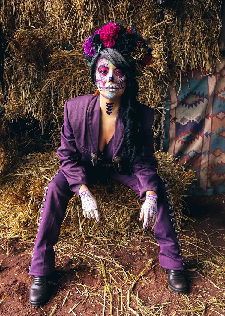 Catrina In Purple Suit