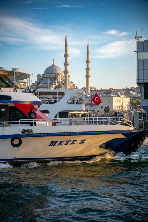 Free A ferry Boat Sailing the Bosphorus  Stock Photo