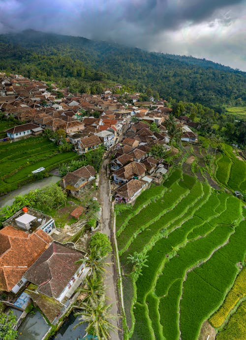 Fotografía De Vista Aérea De Casas