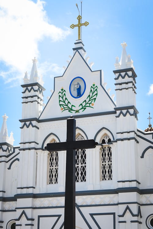 Facade of the St. Marys Forane Church in Kerala, India
