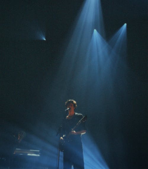 Free stock photo of concert hall, concert venue, light blue