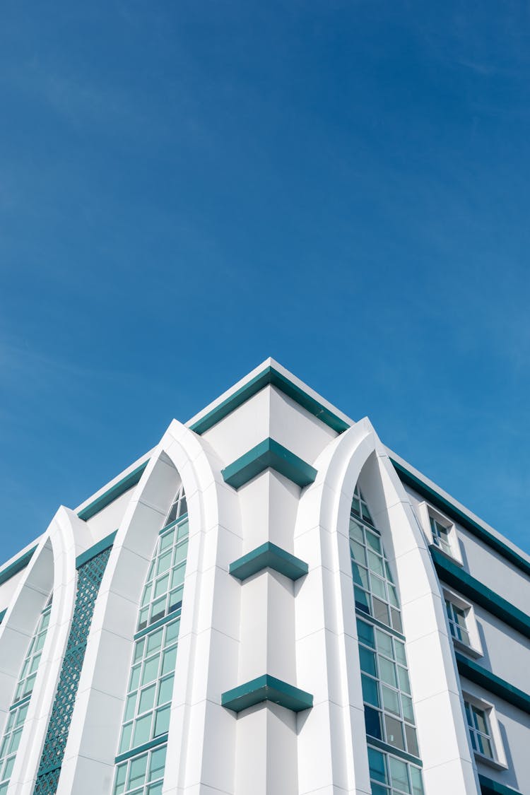 Low Angle Shot Of A Modern University Building In Surabaya, Indonesia 