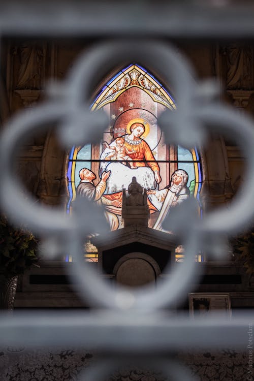 Stained Glass on a Church Window