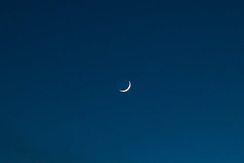 Free stock photo of atardecer, moon background, new moon