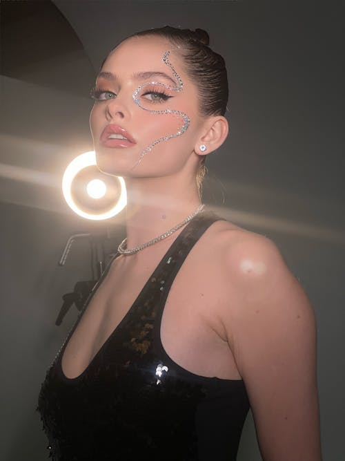 Portrait of a Woman Wearing a Makeup