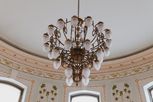 Low Angle View of a Chandelier 