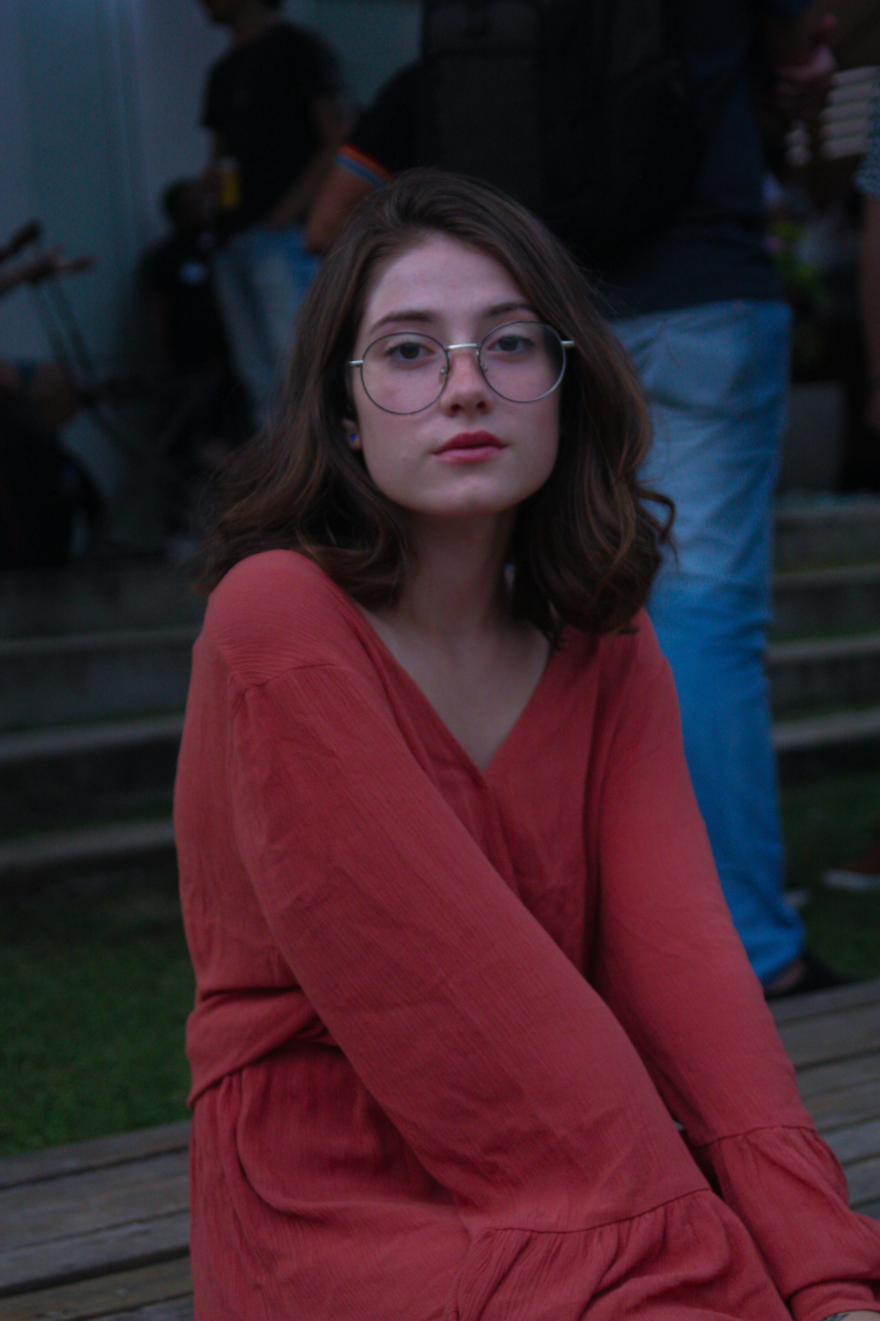 Photo of Girl Wearing Eyeglasses