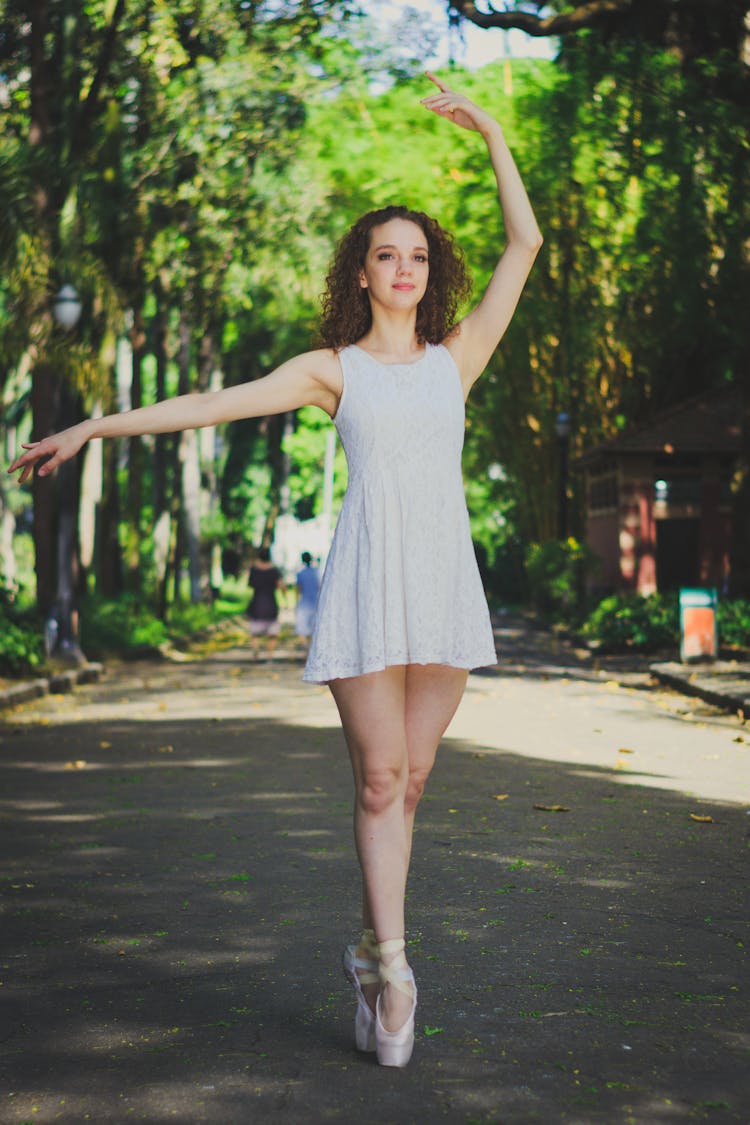 Woman Dancing Outdoor