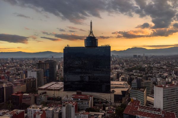 Mexico CDMX au coucher de soleil