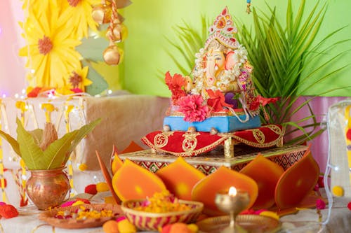 Altar of the Hindu God Ganesha