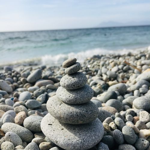 Free beach stones Stock Photo