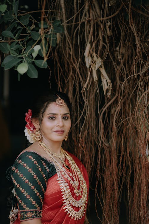 Portrait of Woman in Traditional Clothing