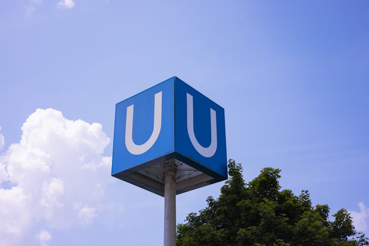 U Letters On Sign