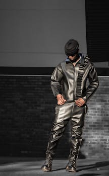 Stylish man wearing contemporary fashion in an urban setting in Pretoria, South Africa.