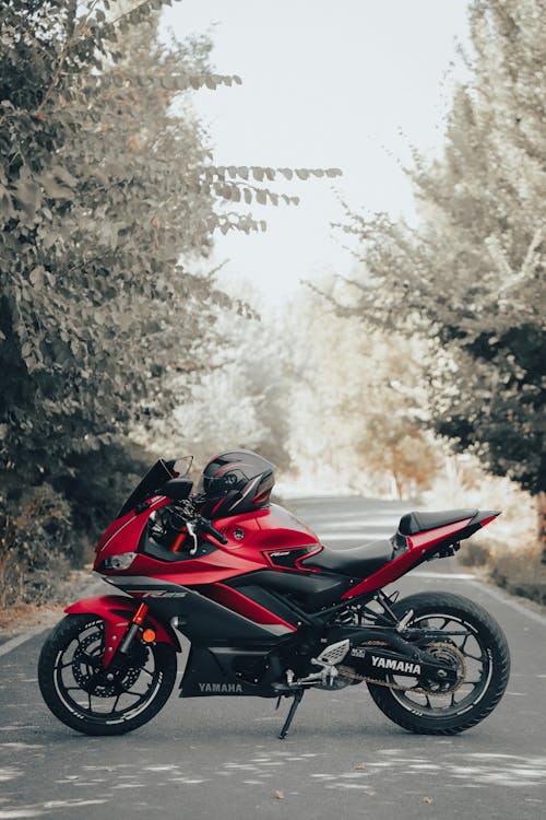 Kostnadsfri bild av hjälm, motorcykel, röd