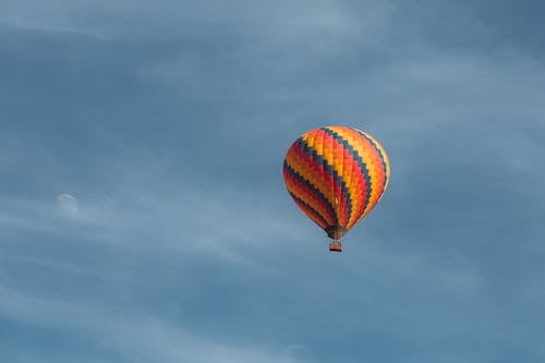 Hot Air Balloon Flying on Sky