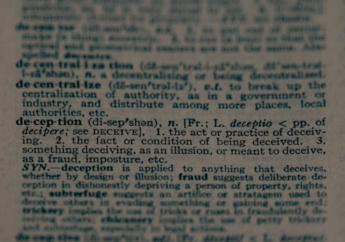 Foto d'estoc gratuïta de definició, diccionari, engany
