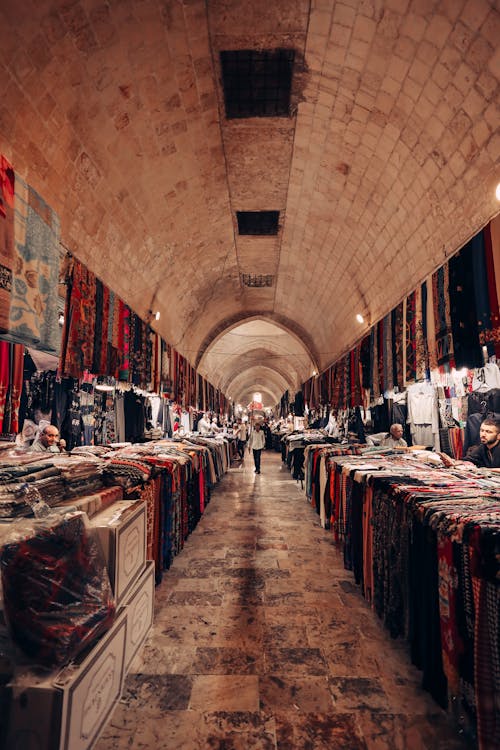 Carpets Selection on Traditional Bazaar