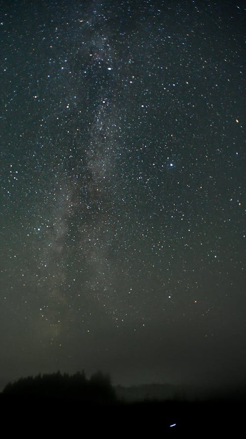 Milky Way in a Starry Night Sky