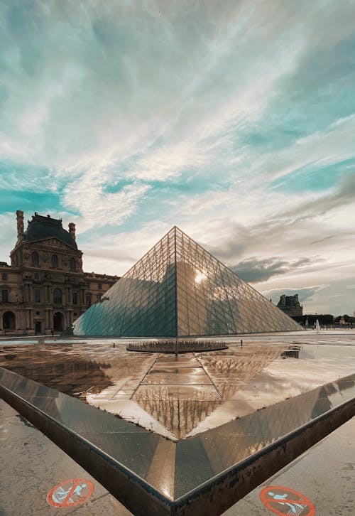 Immagine gratuita di bicchiere, francia, louvre