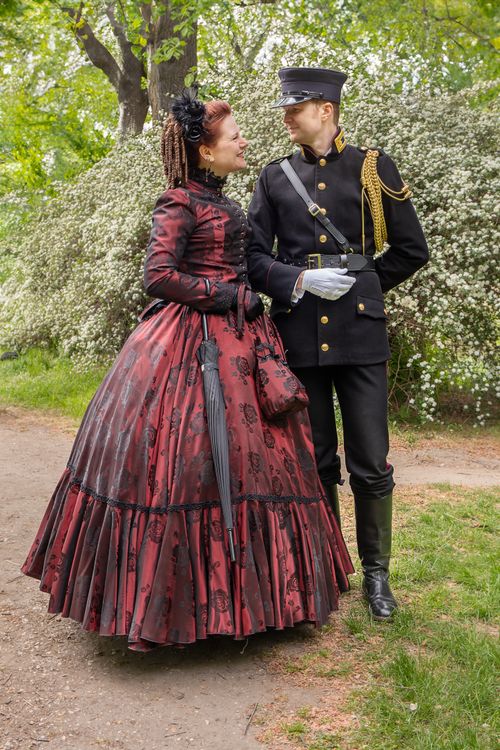 A man and woman in victorian dress Free Stock Photo A man and woman in victorian dress Free Stock Photo