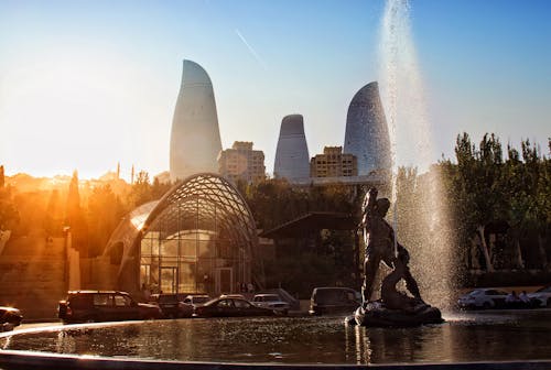 Free stock photo of azerbaijan, baku, flame towers