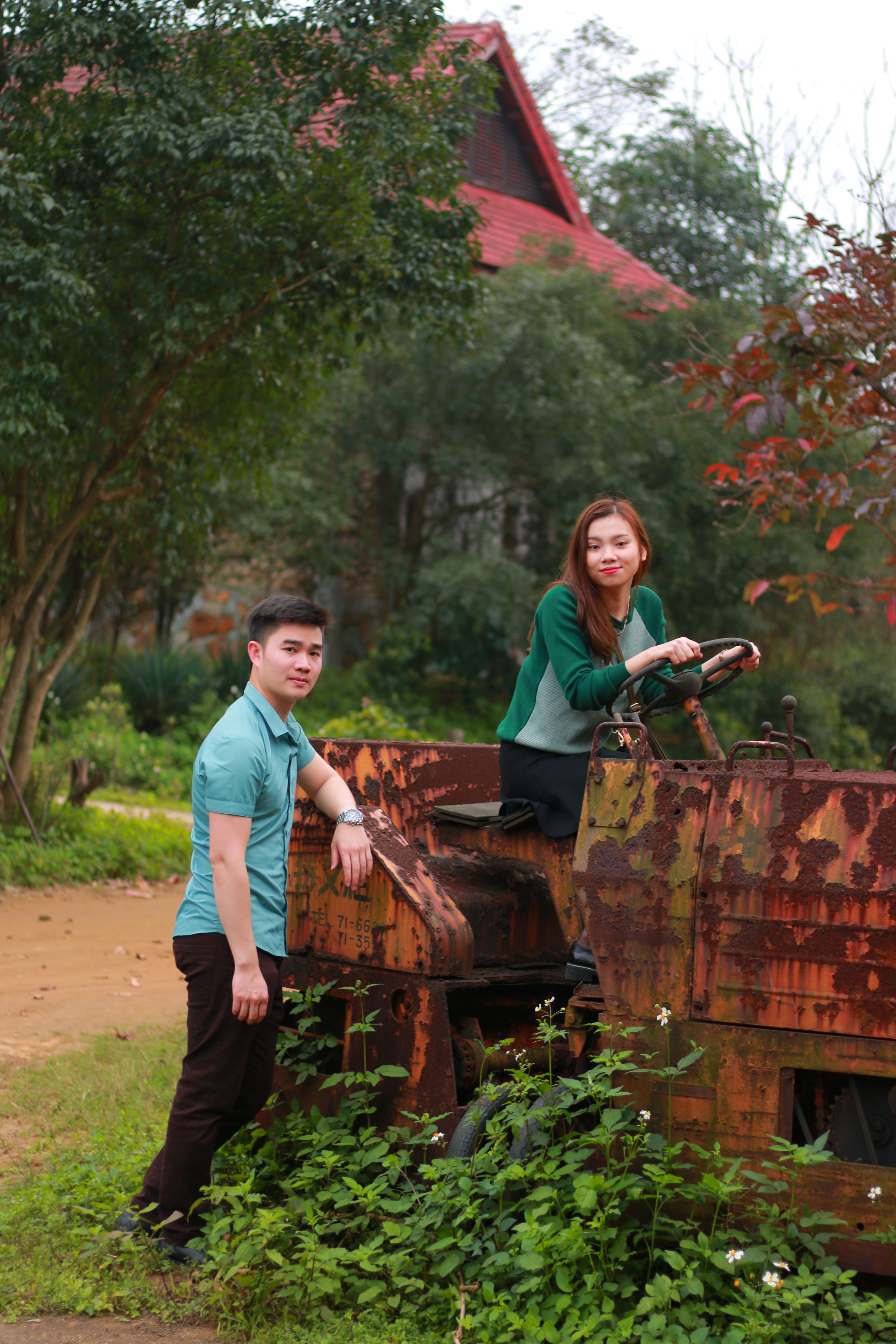 Models Posing in Countryside · Free Stock Photo