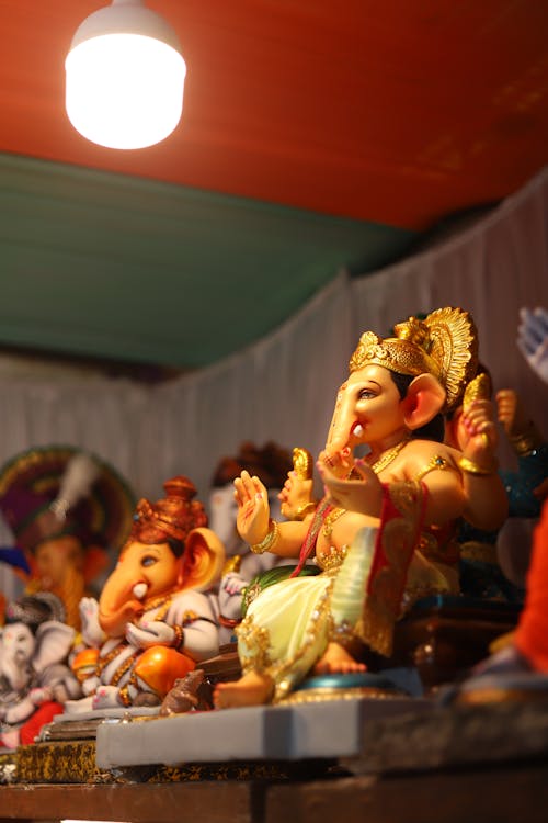 Procession of a beautiful idol of Lord Ganesha
