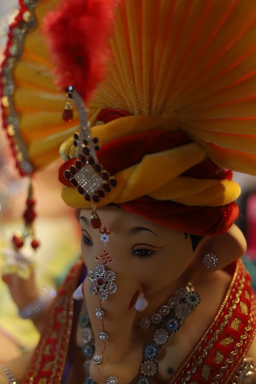 Procession of a beautiful idol of Lord Ganesha