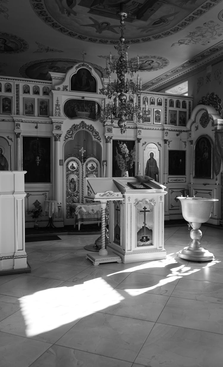 Orthodox Church In Black And White